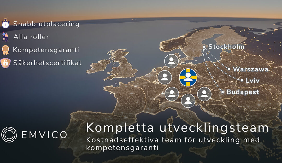 Vi lanserar nu Emvico Utvecklingsteam